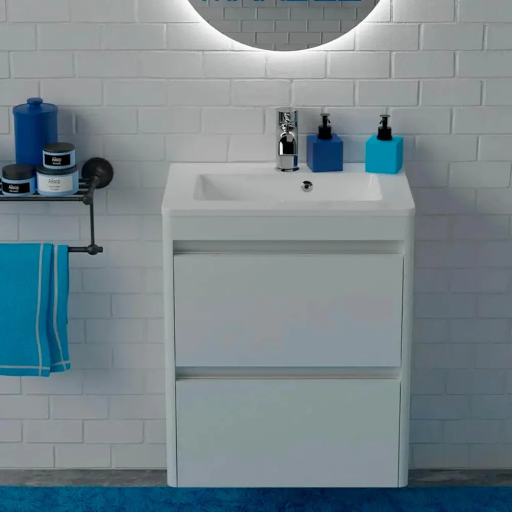 Шафа нижня Fancy Marble Fiji-2 600 з умивальником Annabell 600- Фото 4